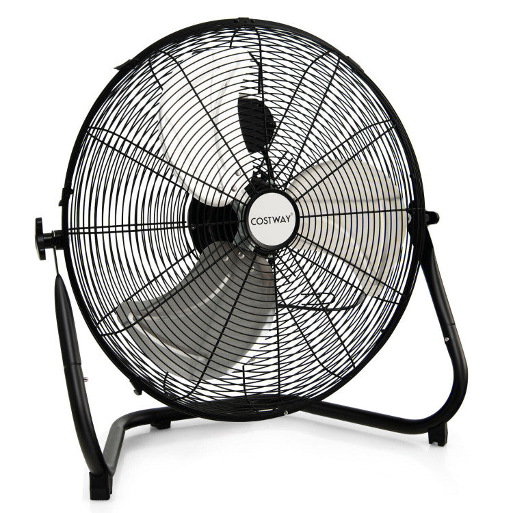 Powerful 20-Inch Metal Floor Fan - HappyKidMart