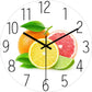 Stylish Wall Clock Blue Marble Neon Numbers