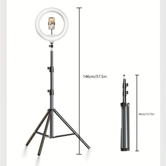 Bright LED Ring Light with Adjustable Height Stand - HappyKidMart