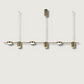 Sleek LED Hanging Light | Adjustable Gold Tone Fixture - HappyKidMart