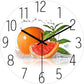 Stylish Wall Clock Blue Marble Neon Numbers