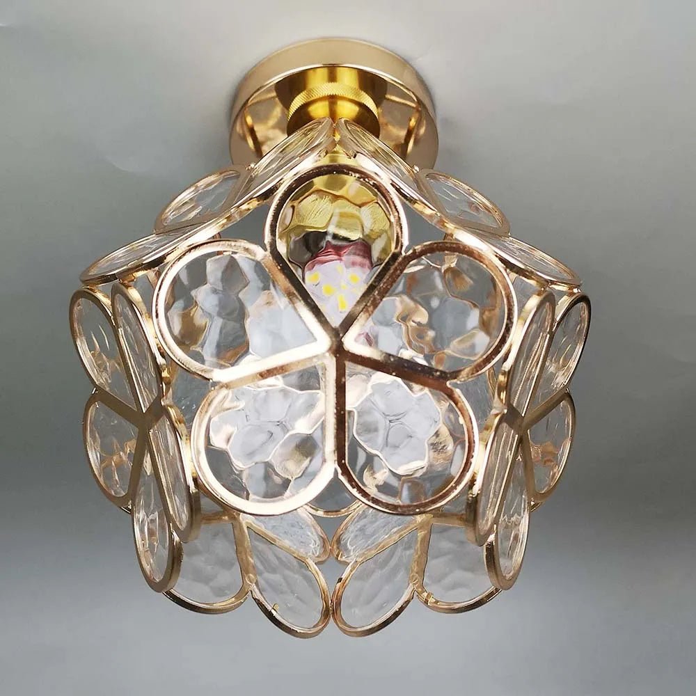 Beautiful Glass Pendant Light | Elegant Flower Shade