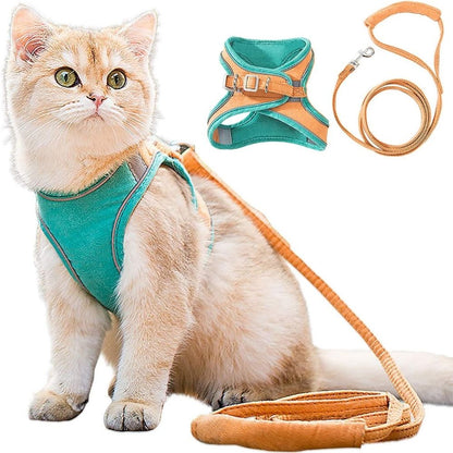 Safe Cat Walking Harness and Leash Set - HappyKidMart