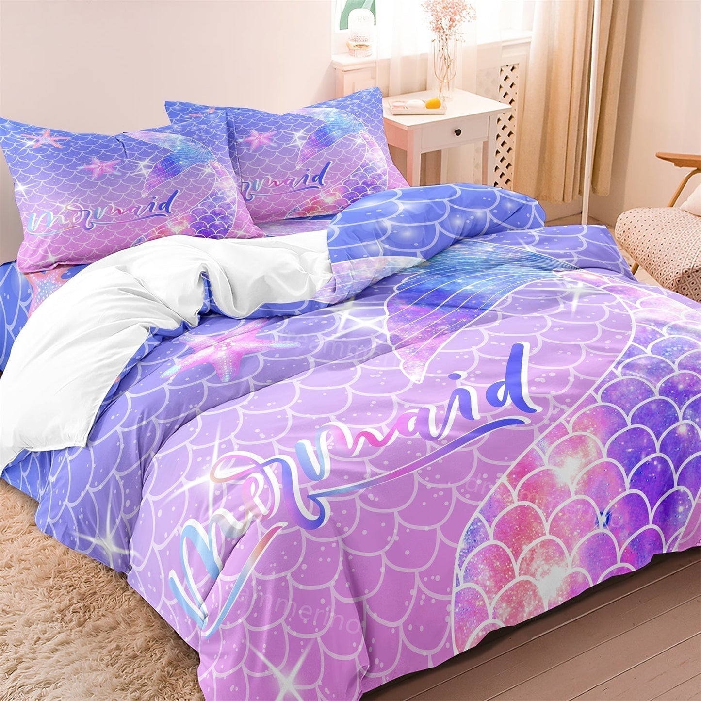Ocean Blue Underwater Duvet Cover Set