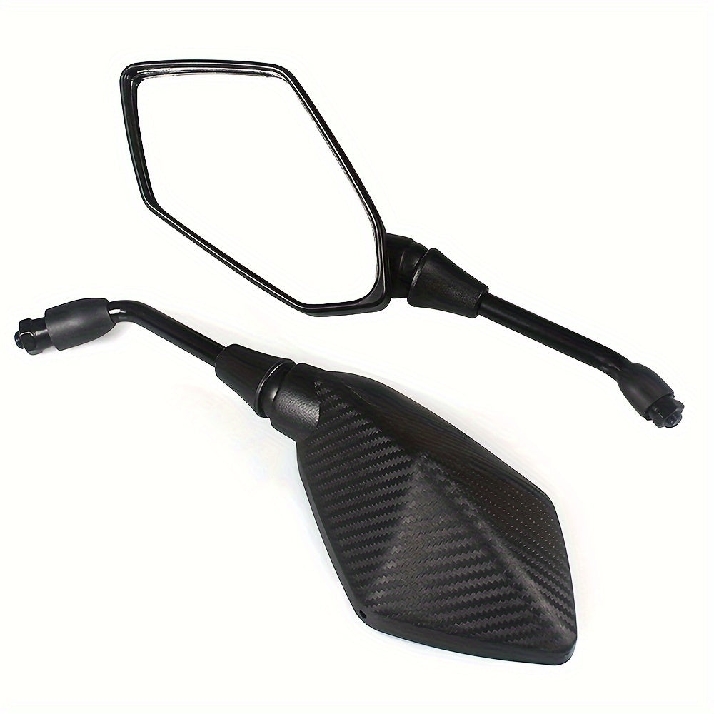 Premium Bike Mirrors Hex Carbon Fiber Style