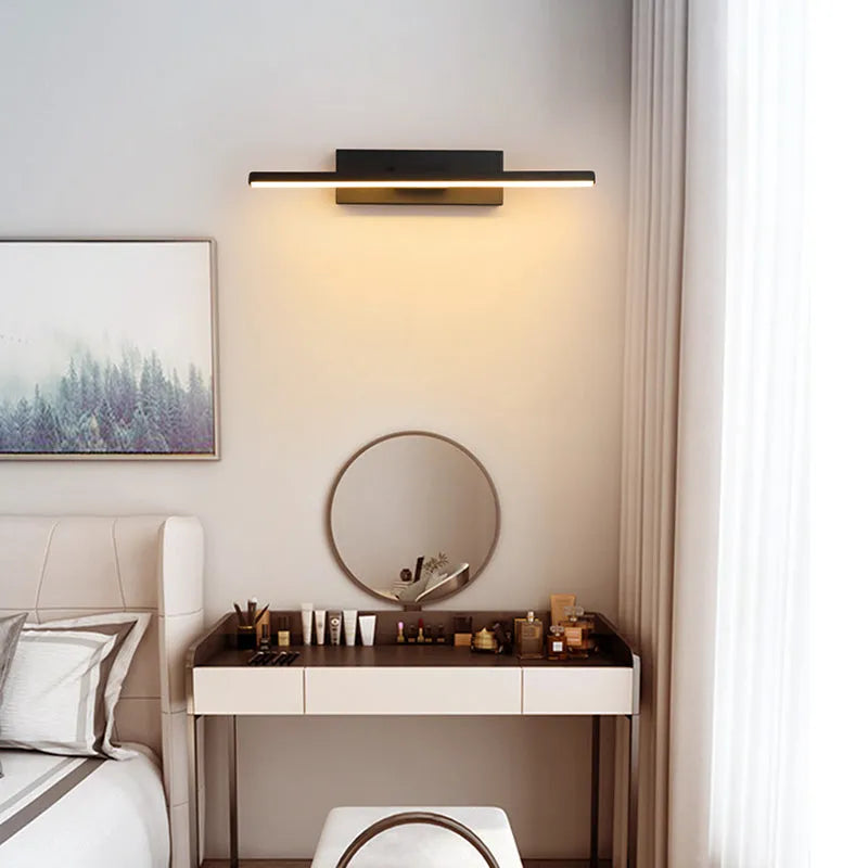 Sleek LED Rotating Wall Lamp | Black and Gold Finish - HappyKidMart