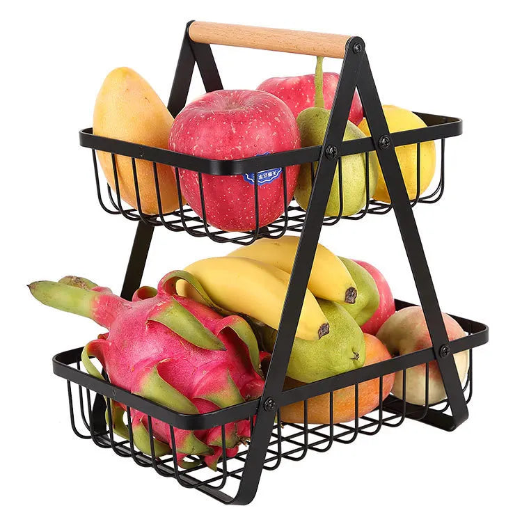 Stylish 3-Tier Metal Fruit Stand