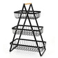 Stylish 3-Tier Metal Fruit Stand