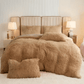 Luxurious Soft Pink Bedding Set with Fringe Trim