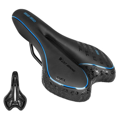 Comfortable Gel Bike Seat with Red Trim