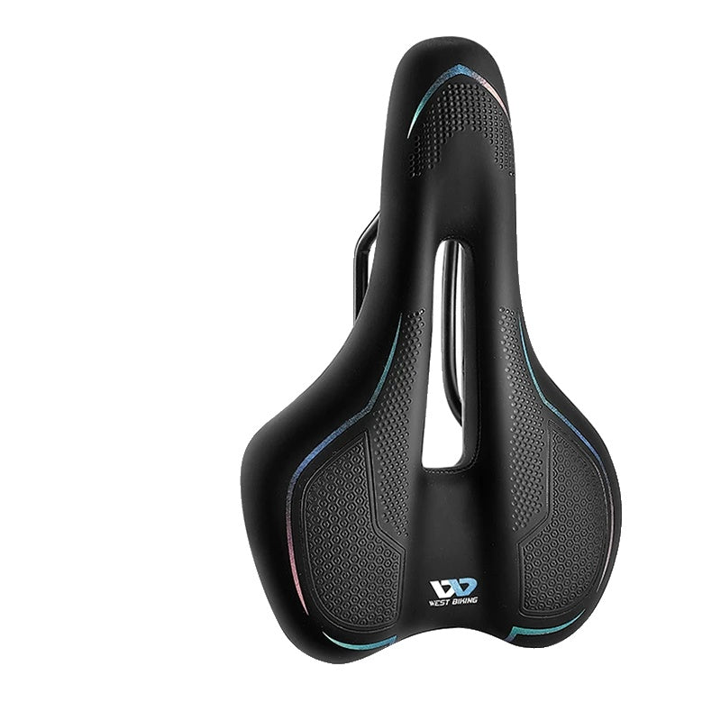 Comfort Bike Seat with LED Lighting and Wide Cushion