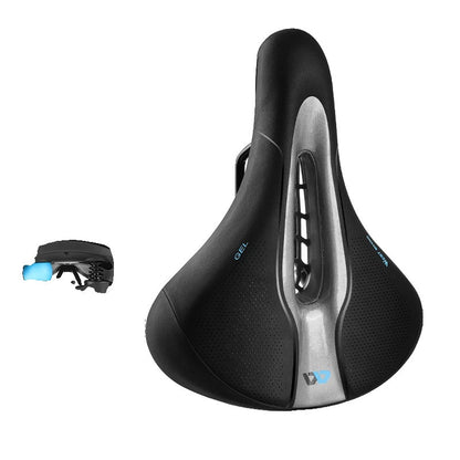 Comfort Bike Seat with LED Lighting and Wide Cushion