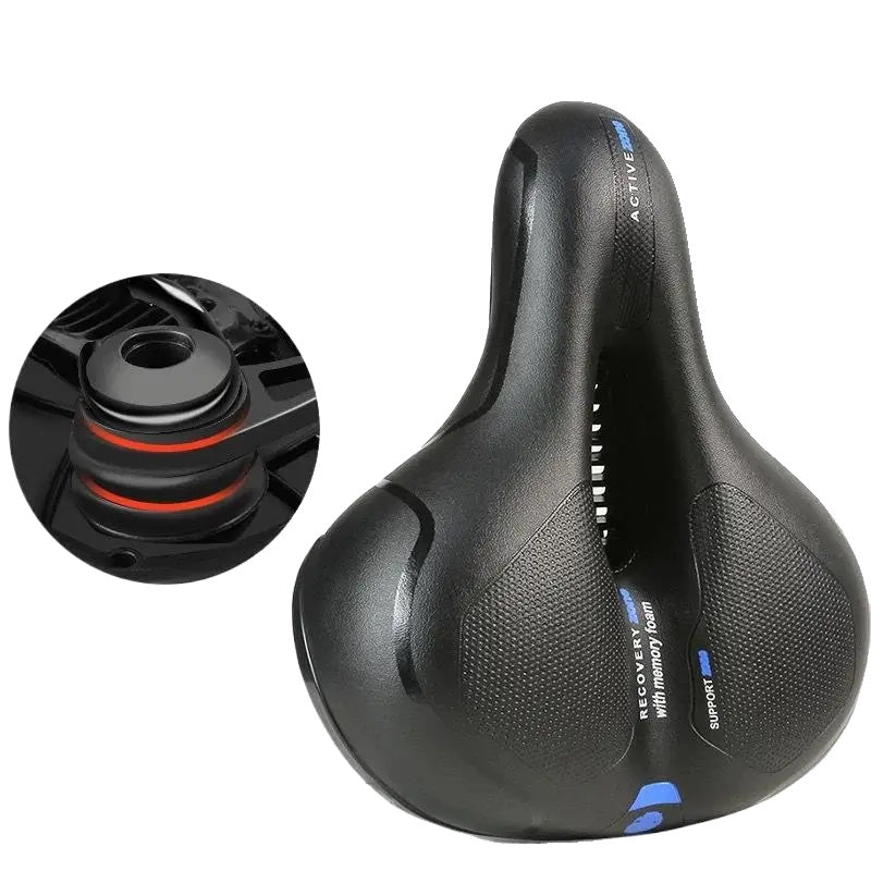 Comfort Bike Seat | Cushioned Gel Cycling Saddle - HappyKidMart