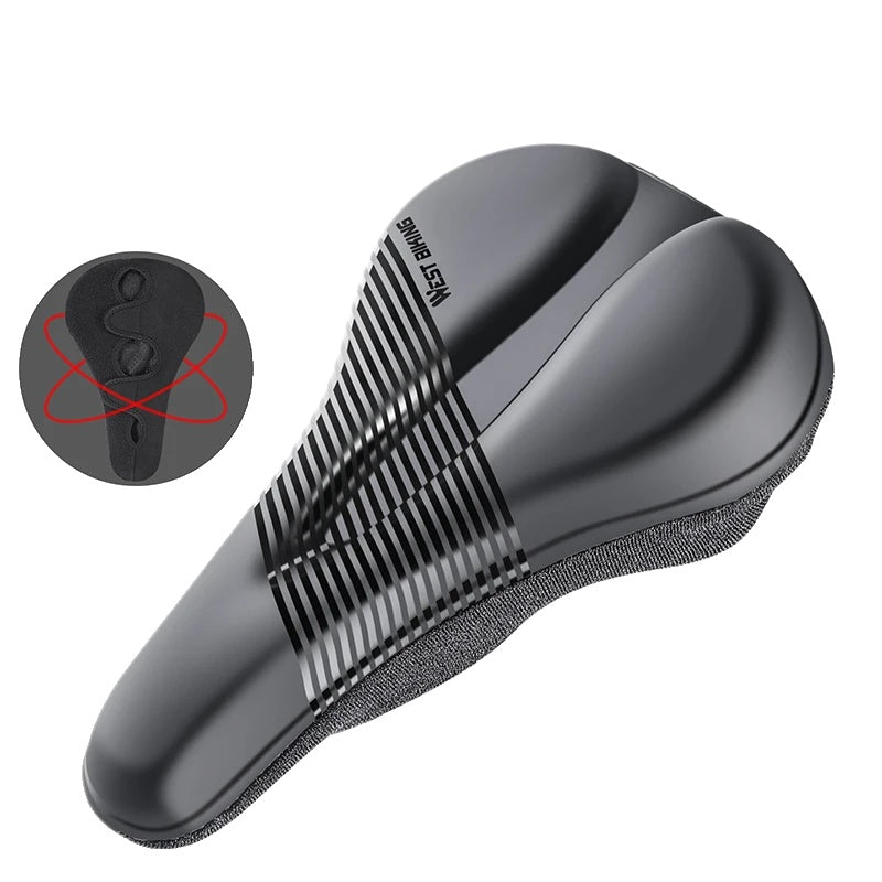 Comfort Bike Seat with Cushion Shock Absorption