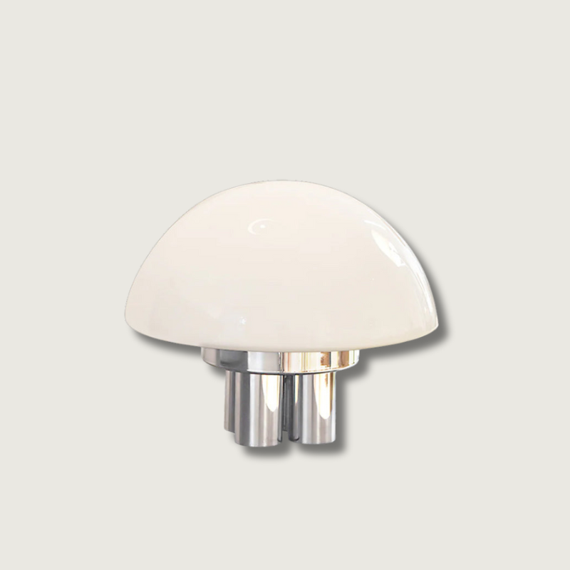 Contemporary Glass Table Lamp with Chrome Finish - HappyKidMart