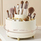 Luxury Rotating Makeup Organizer with Metallic Finish