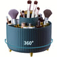 Luxury Rotating Makeup Organizer with Metallic Finish