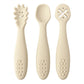 3PCS Cutlery Silicone Children's Tableware