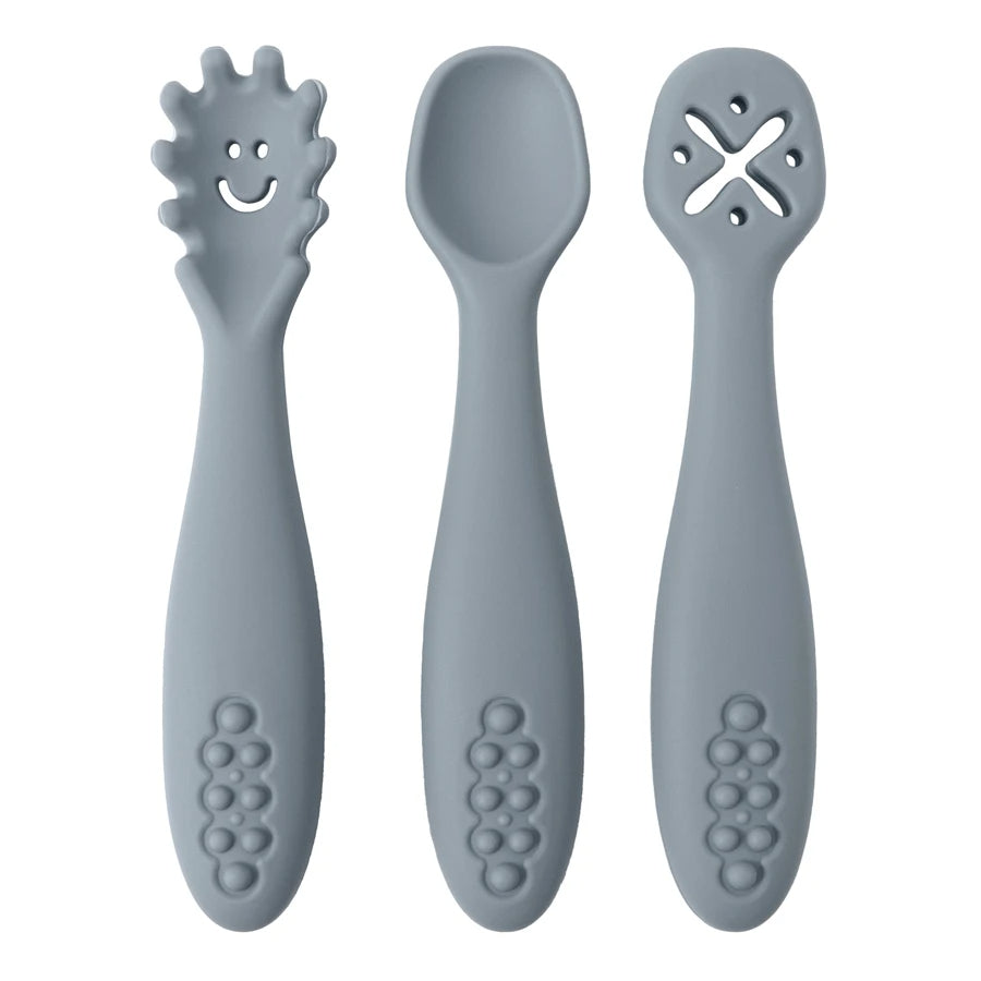 3PCS Cutlery Silicone Children's Tableware