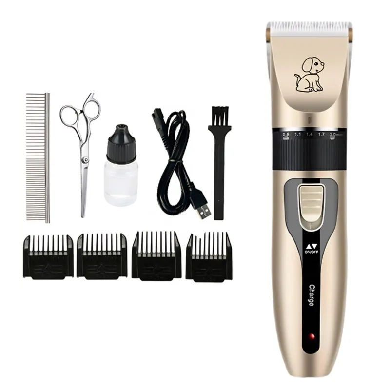 Premium Pet Grooming Kit | Silent Rechargeable Clippers