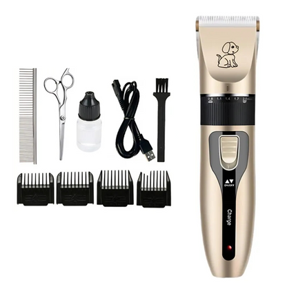 Premium Pet Grooming Kit | Silent Rechargeable Clippers