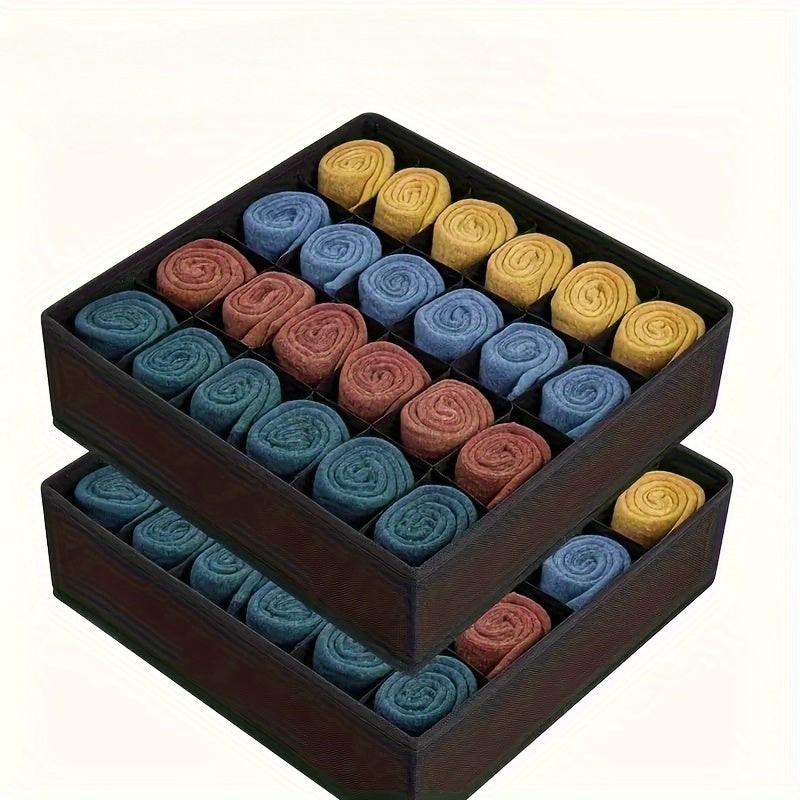 Compact Closet Storage Bins 24 Piece Set