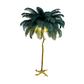 Soft Pink Feather Floor Lamp Gold Base