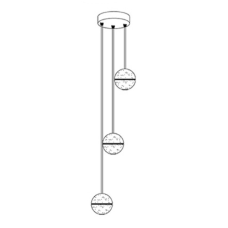Luxurious Glass Drop Pendant Light
