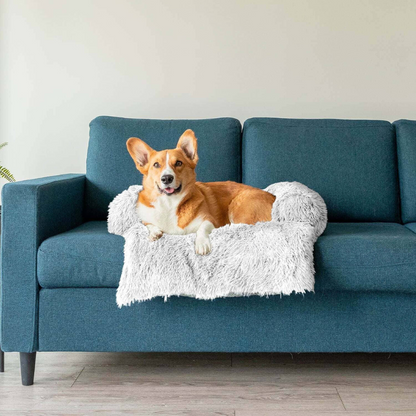 Soft Pet Couch Cover | Waterproof Faux Fur Pet Bed - HappyKidMart