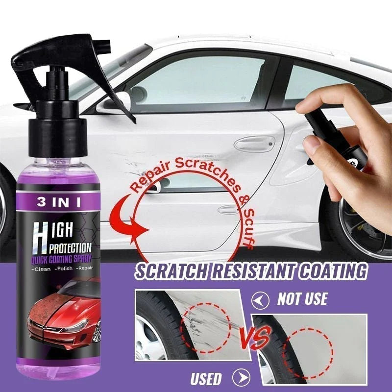 Premium Auto Detailing Set with Ceramic Wax & Glass Cleaner