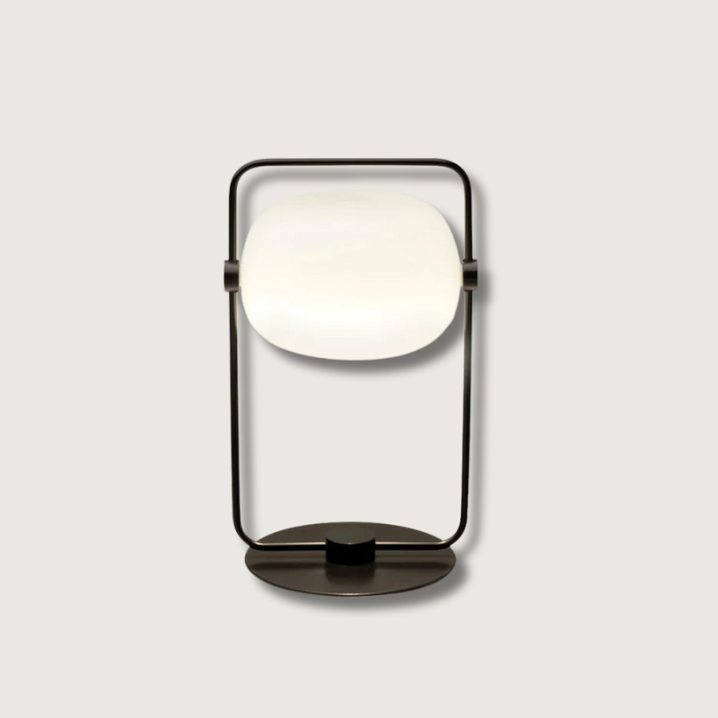 Simple Metal Glass Desk Lamp - HappyKidMart