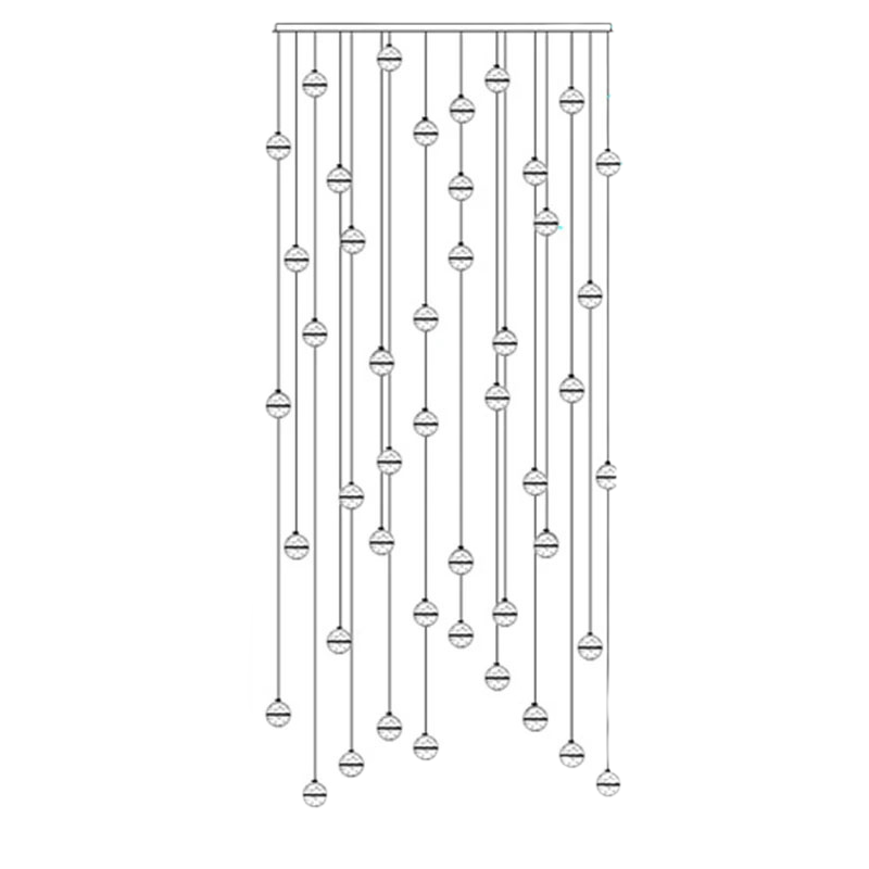 Luxurious Glass Drop Pendant Light
