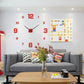 Stylish Wall Clock with 3D Number Display