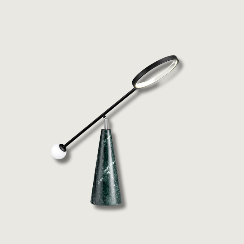 Contemporary LED Desk Lamp with Marble Base - HappyKidMart