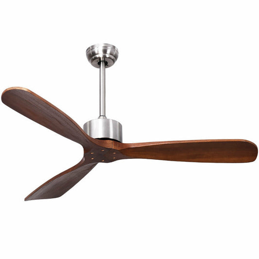 Stylish 52 Ceiling Fan with Wooden Blades - HappyKidMart