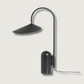Sleek Black Marble Desk Lamp with Rounded Shade - HappyKidMart