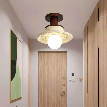 Stylish Overhead Light | Dual Finish Metal Shade