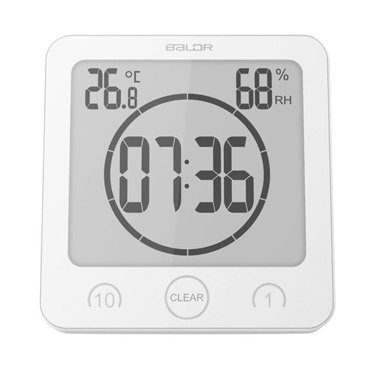 Smart Bathroom Clock with LCD Temp and Humidity - HappyKidMart