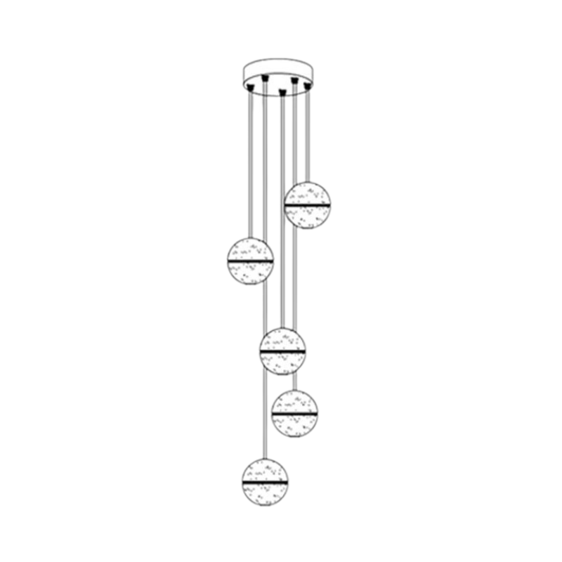 Luxurious Glass Drop Pendant Light