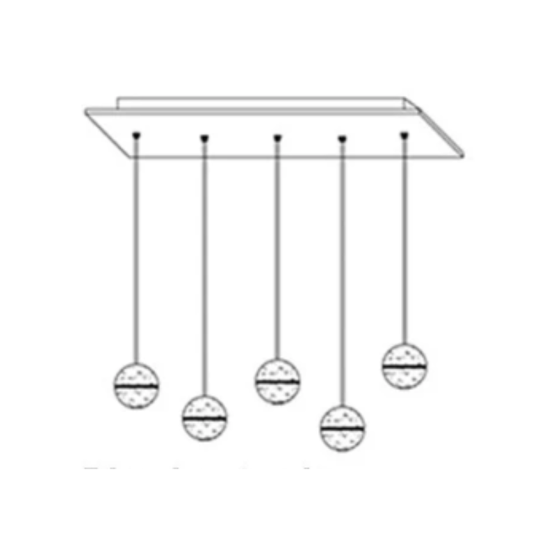 Luxurious Glass Drop Pendant Light