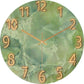 Stylish Wall Clock Blue Marble Neon Numbers