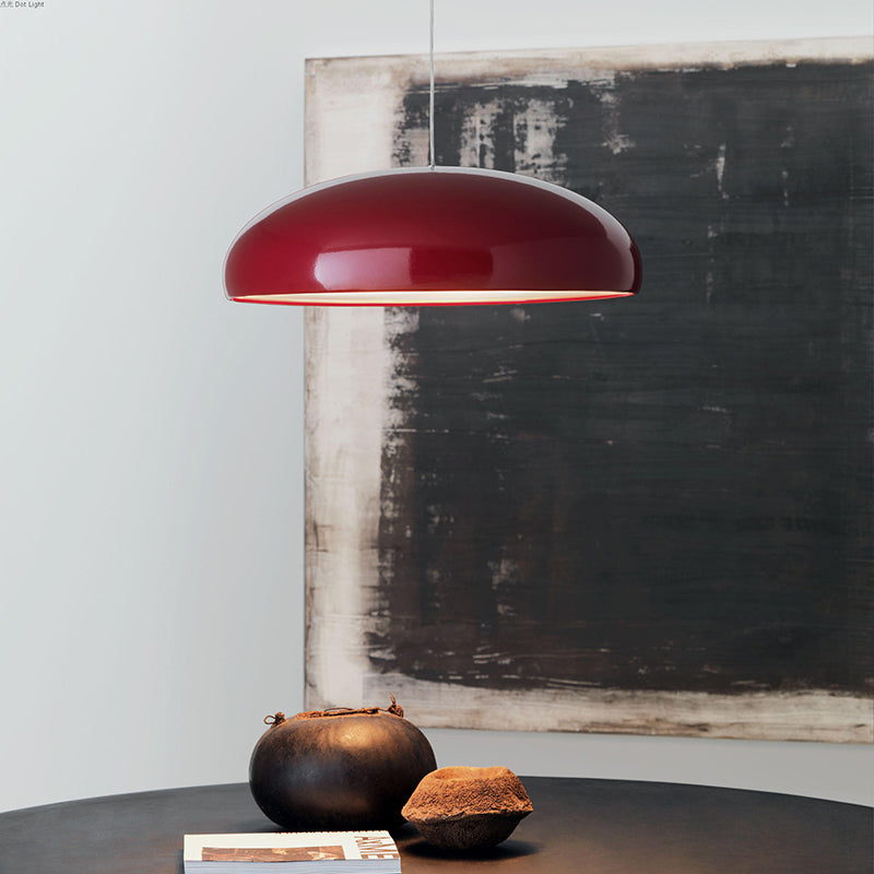 Stylish Hanging Light | Round Chrome Shade LED