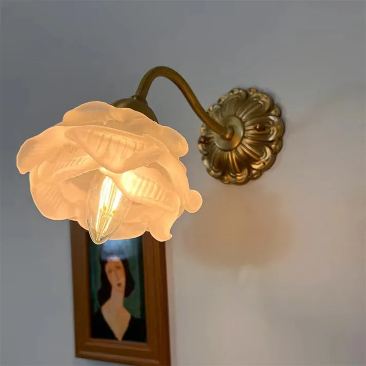 Classic Floral Glass Pendant Light - HappyKidMart