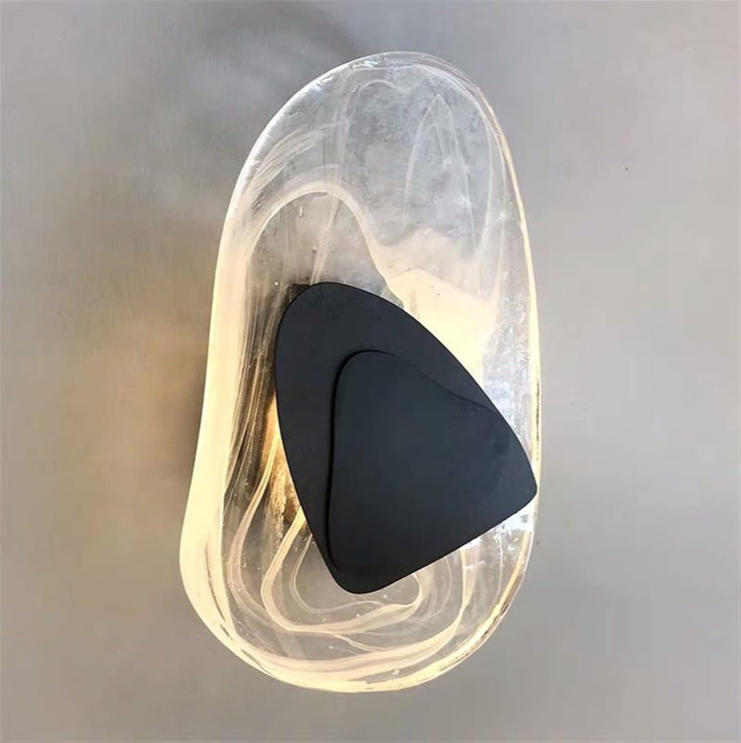 Elegant Glass Metal Wall Lamp