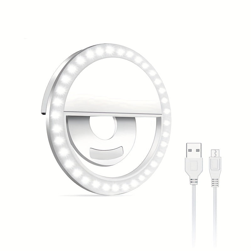 Compact LED Ring Light for Selfies - HappyKidMart