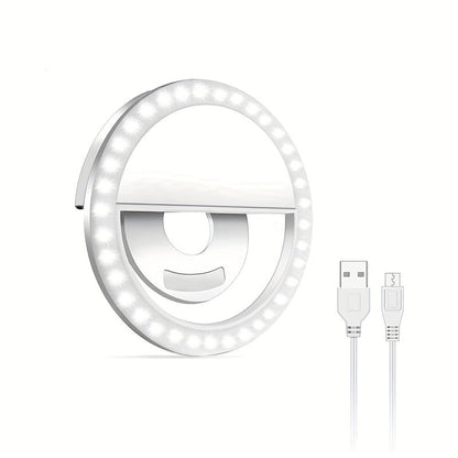 Compact LED Ring Light for Selfies - HappyKidMart