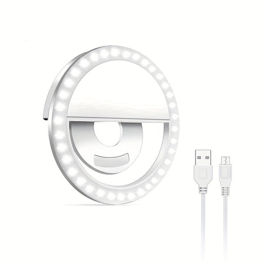 Compact LED Ring Light for Selfies - HappyKidMart
