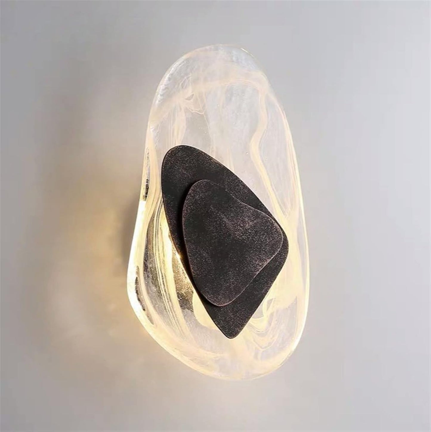 Elegant Glass Metal Wall Lamp