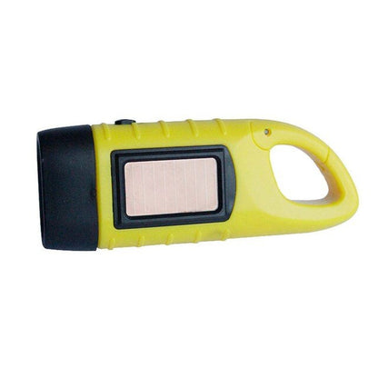 Portable Solar LED Flashlight with Hand Crank Power