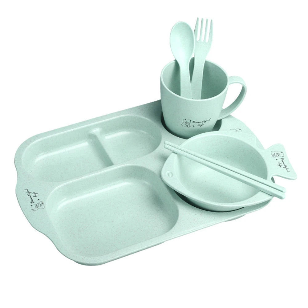 6Pcs/Weaning Set for Children Tableware